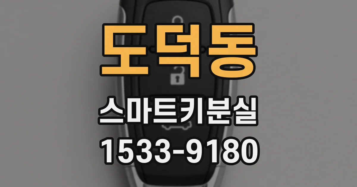 도덕동 스마트키분실