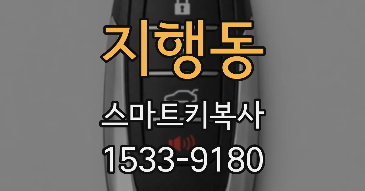 지행동 스마트키복사