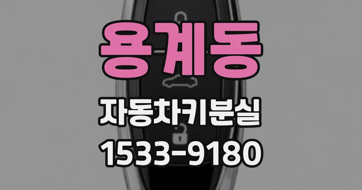 용계동 자동차키분실