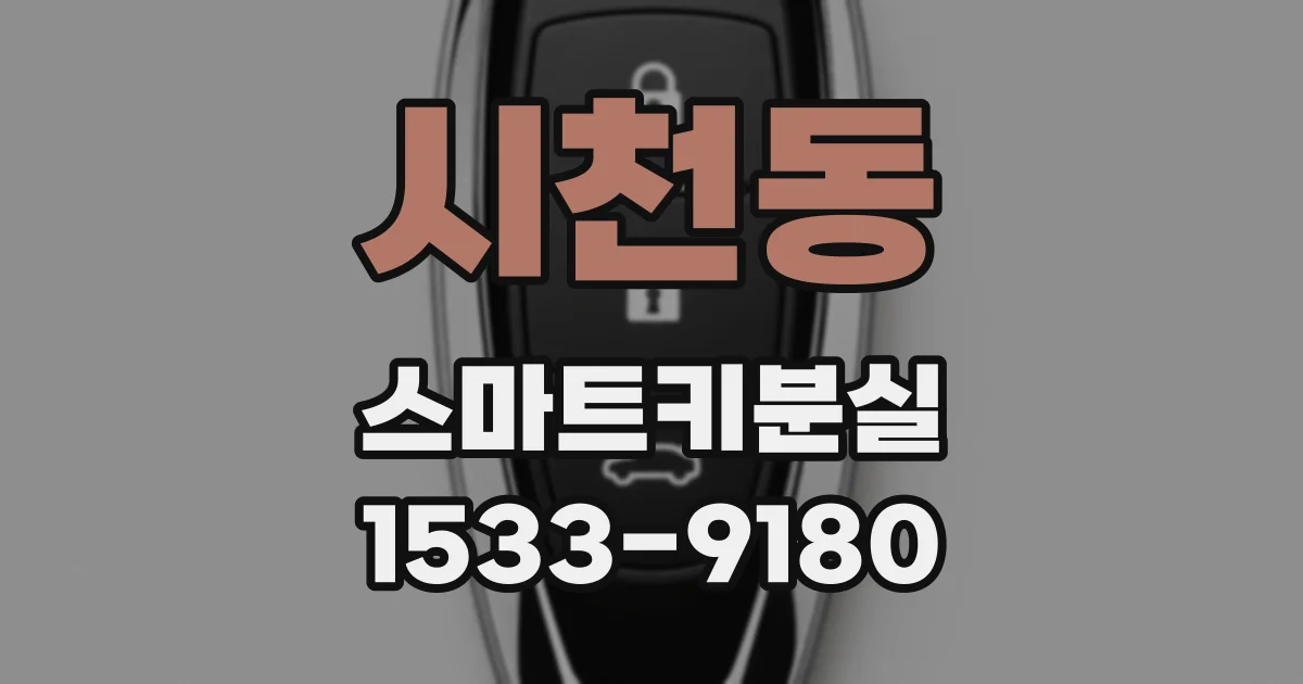 시천동 스마트키분실