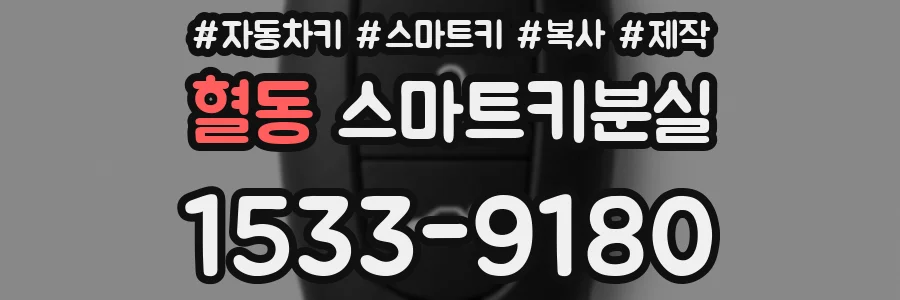 혈동 스마트키분실