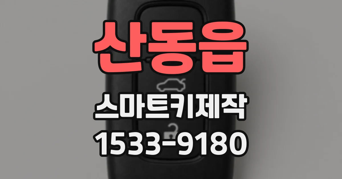 산동읍 스마트키제작