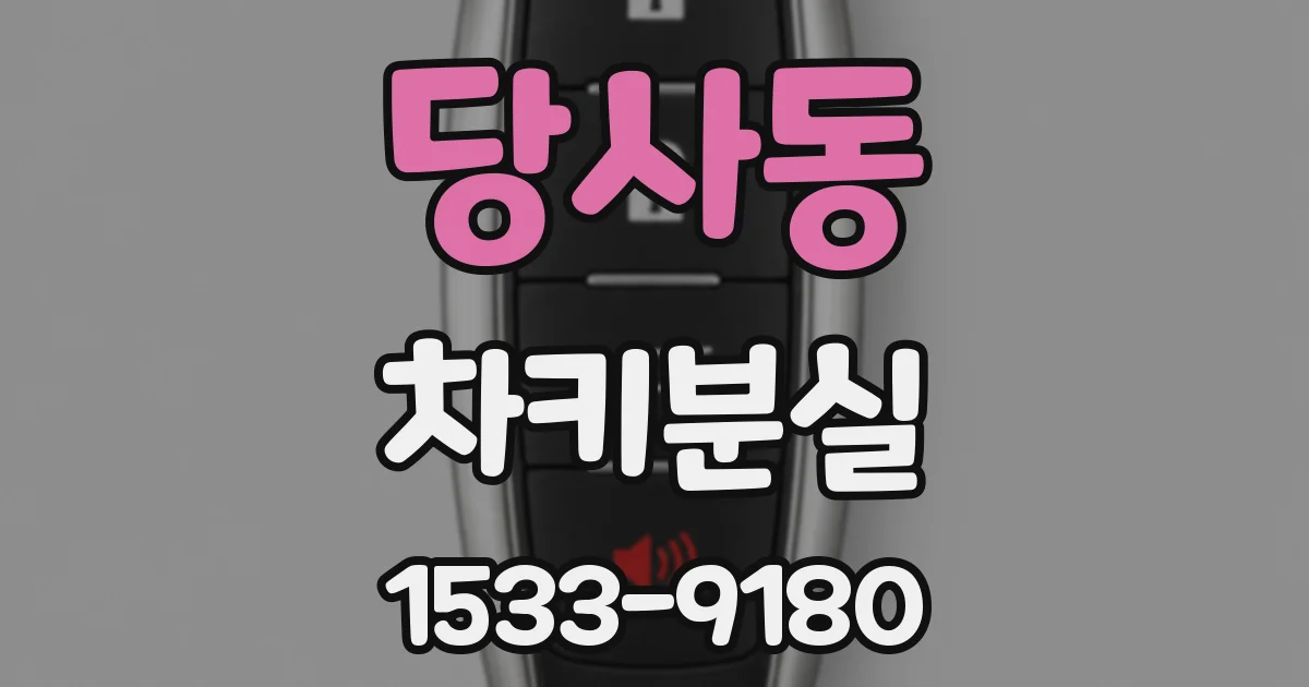 당사동 차키분실