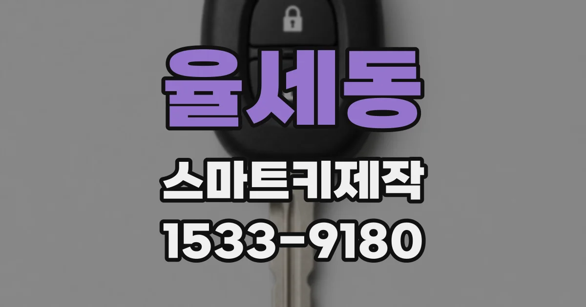 율세동 스마트키제작