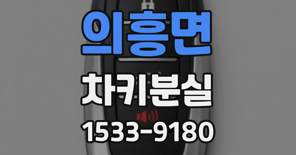 의흥면 차키분실