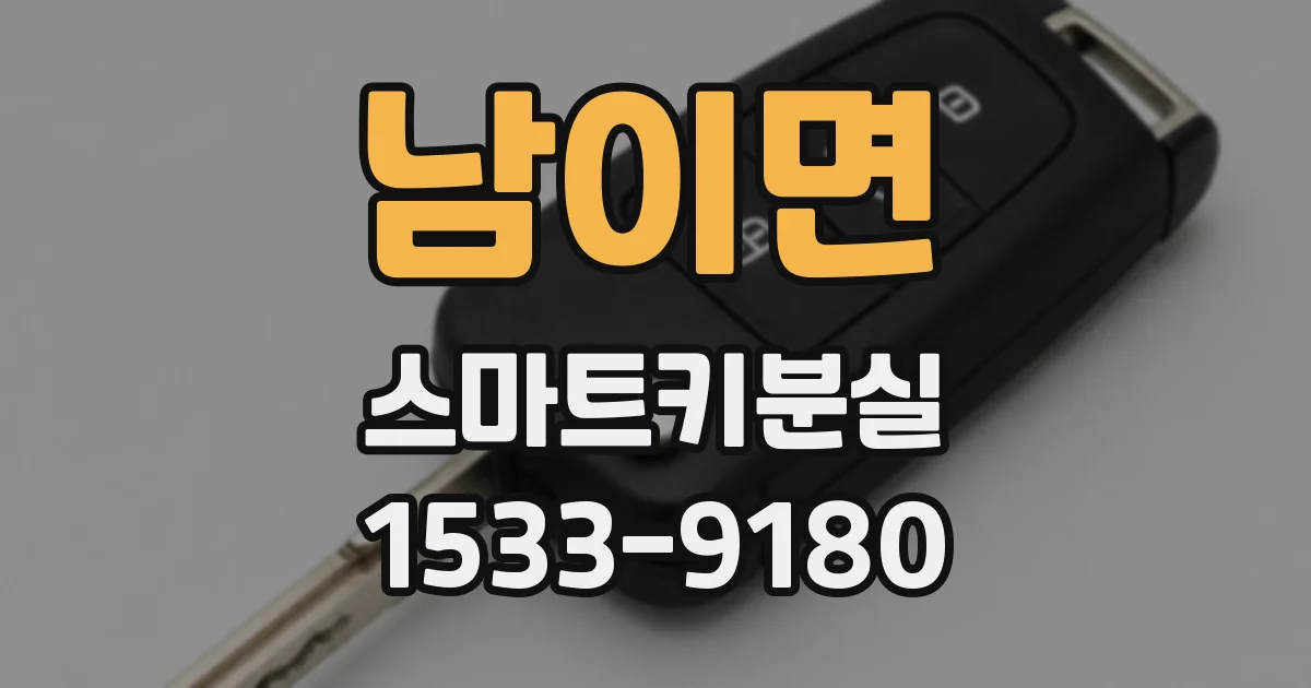 남이면 스마트키분실