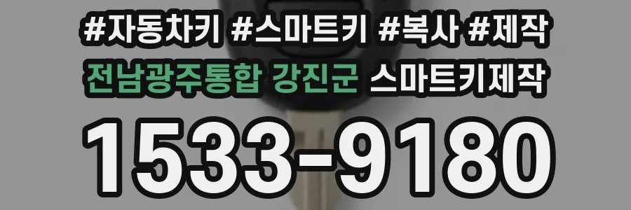 전남광주통합 강진군 스마트키제작