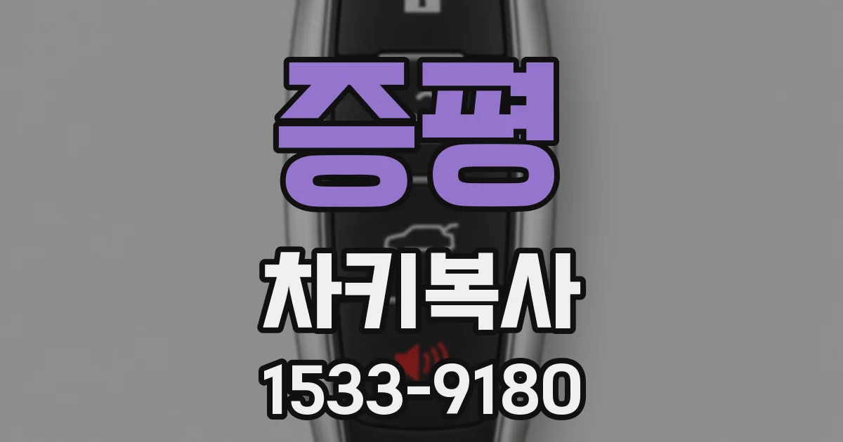 증평 차키복사
