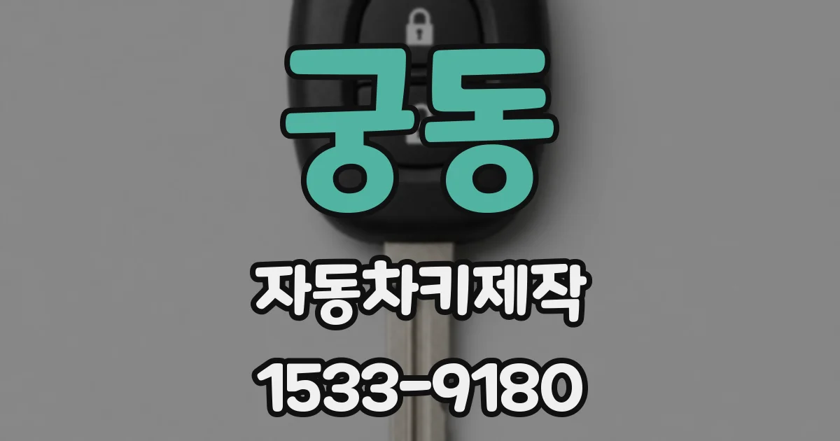 궁동 자동차키제작