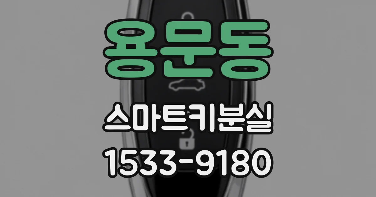 용문동 스마트키분실