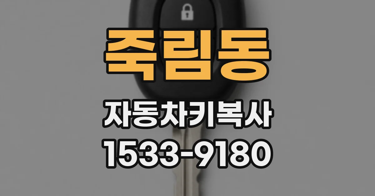 죽림동 자동차키복사