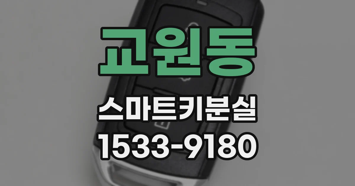 교원동 스마트키분실