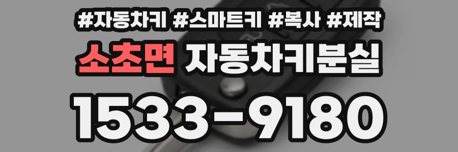 소초면 자동차키분실