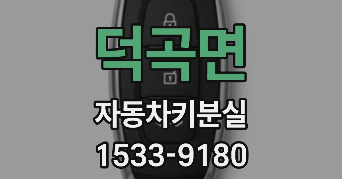 덕곡면 자동차키분실