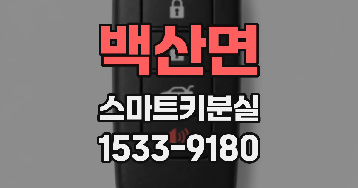백산면 스마트키분실