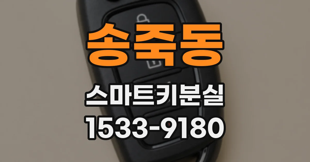 송죽동 스마트키분실