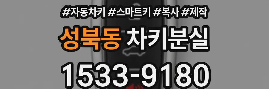 성북동 차키분실