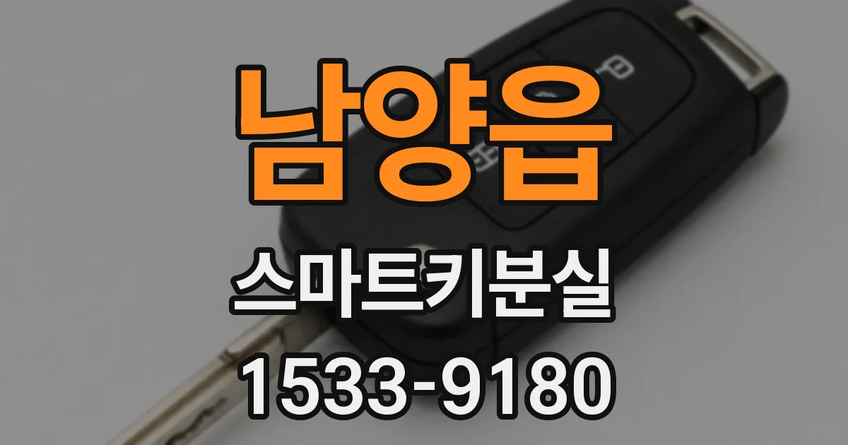 남양읍 스마트키분실