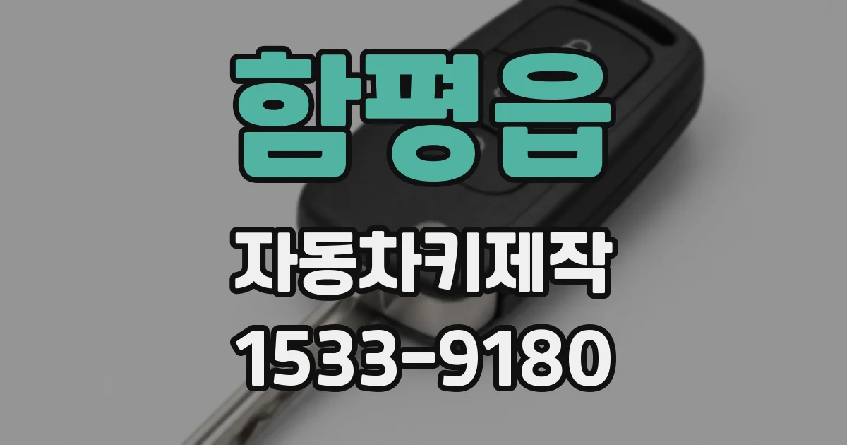 함평읍 자동차키제작