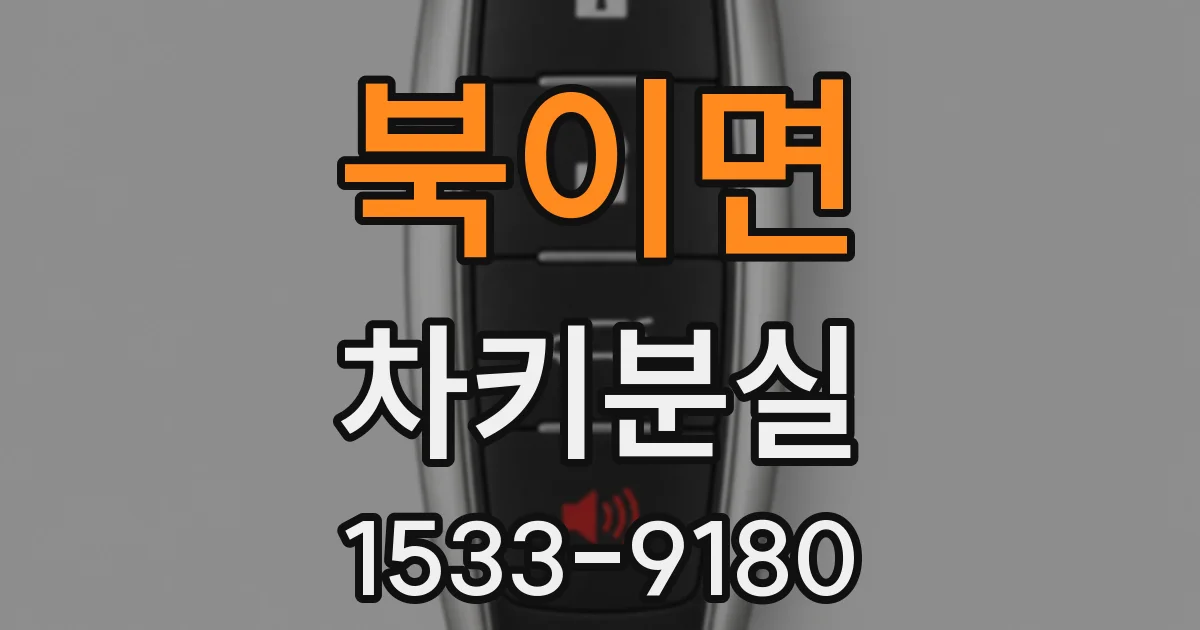 북이면 차키분실