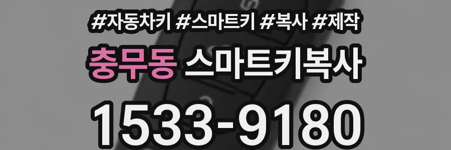충무동 스마트키복사