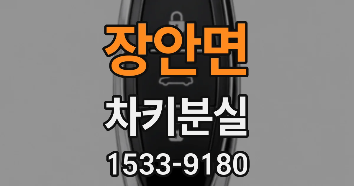 장안면 차키분실