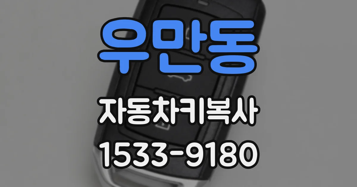 우만동 자동차키복사