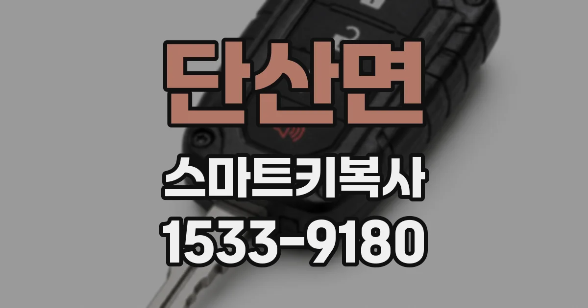 단산면 스마트키복사