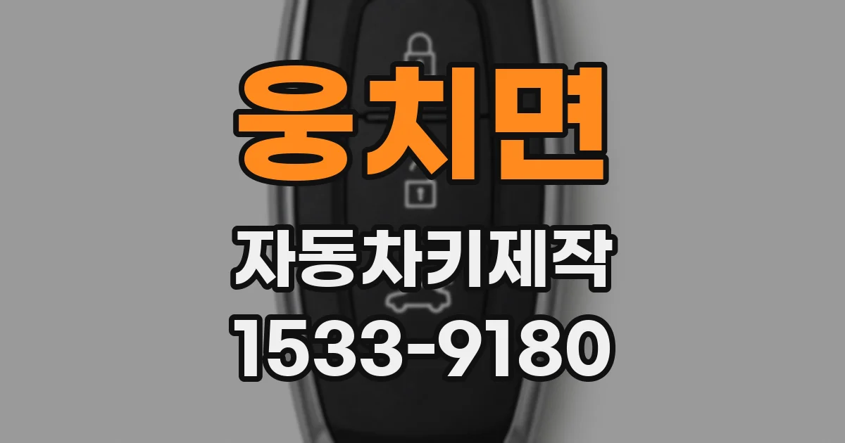 웅치면 자동차키제작