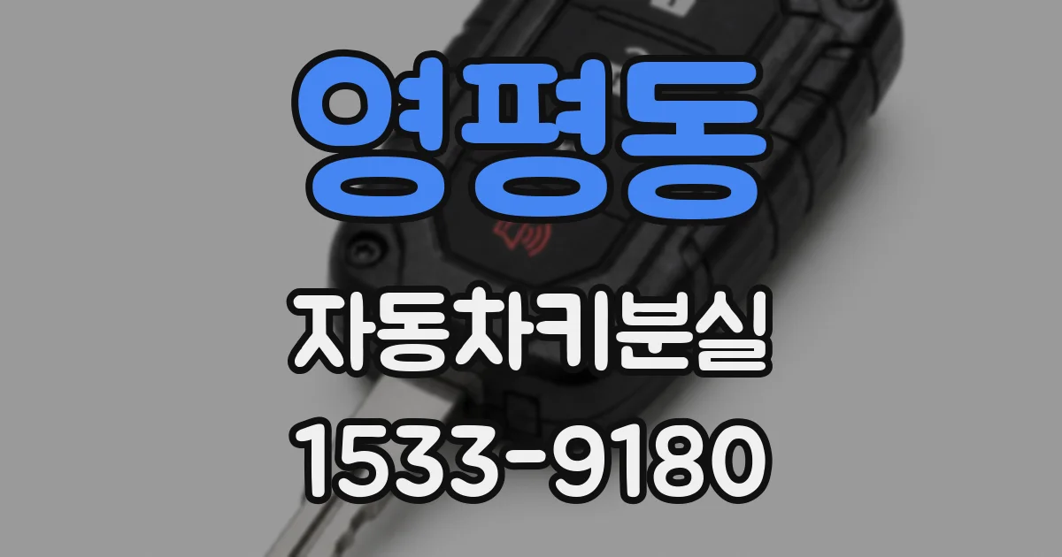 영평동 자동차키분실