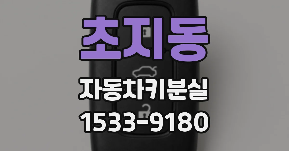 초지동 자동차키분실