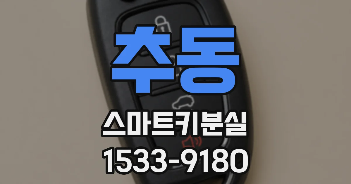 추동 스마트키분실