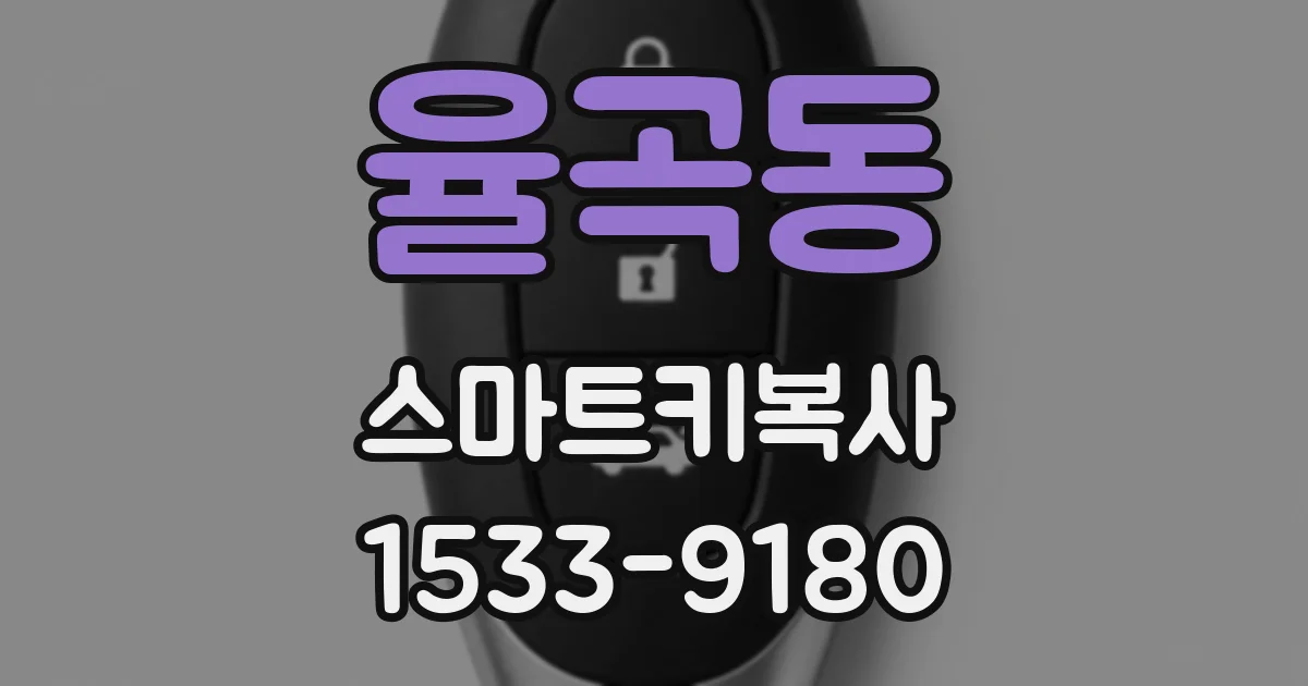 율곡동 스마트키복사