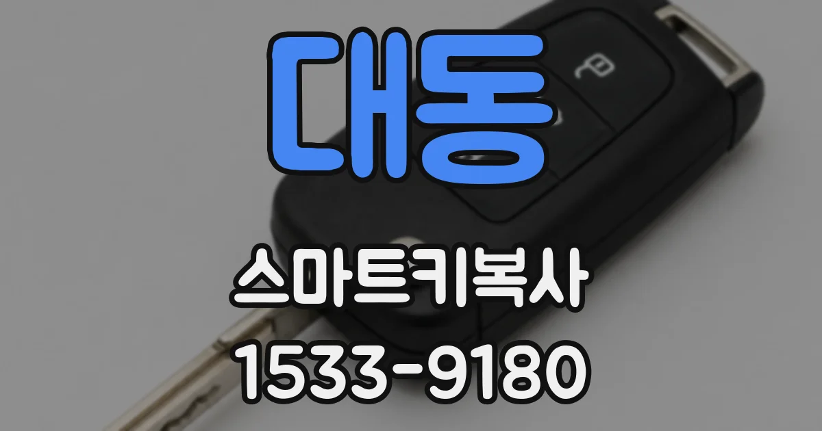 대동 스마트키복사