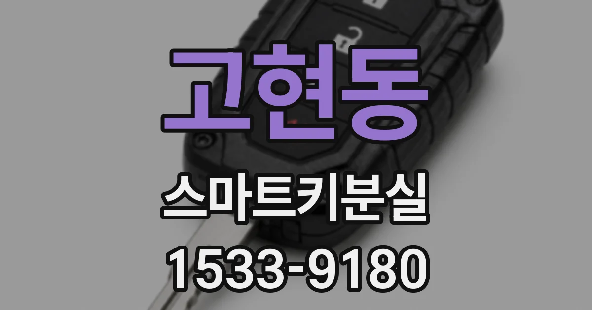 고현동 스마트키분실