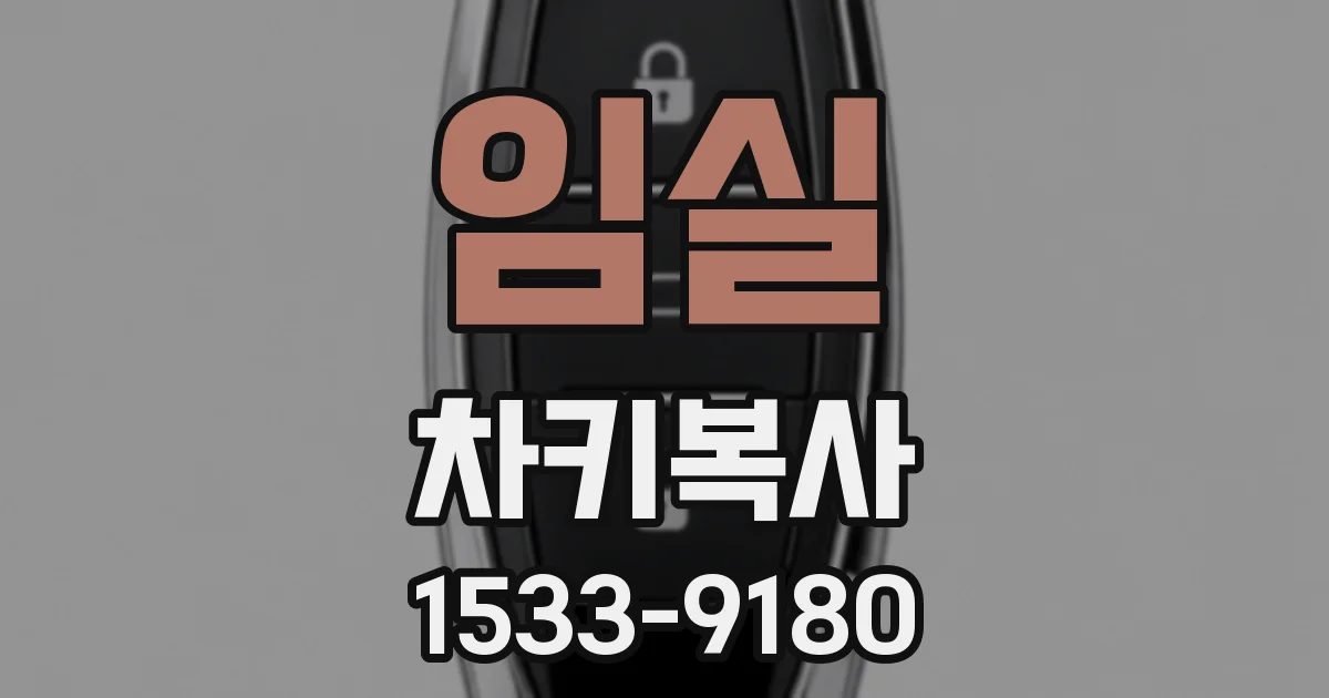 임실 차키복사