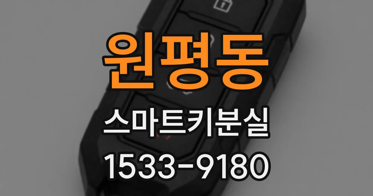 원평동 스마트키분실