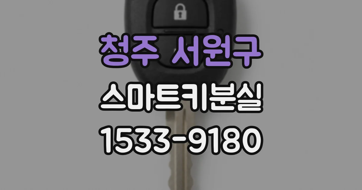 청주 서원구 스마트키분실