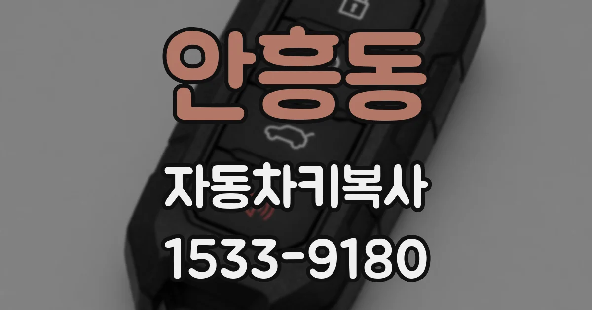 안흥동 자동차키복사