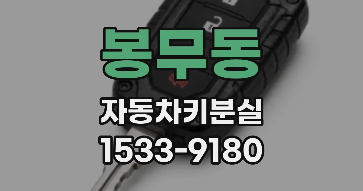 봉무동 자동차키분실
