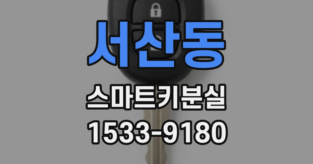 서산동 스마트키분실