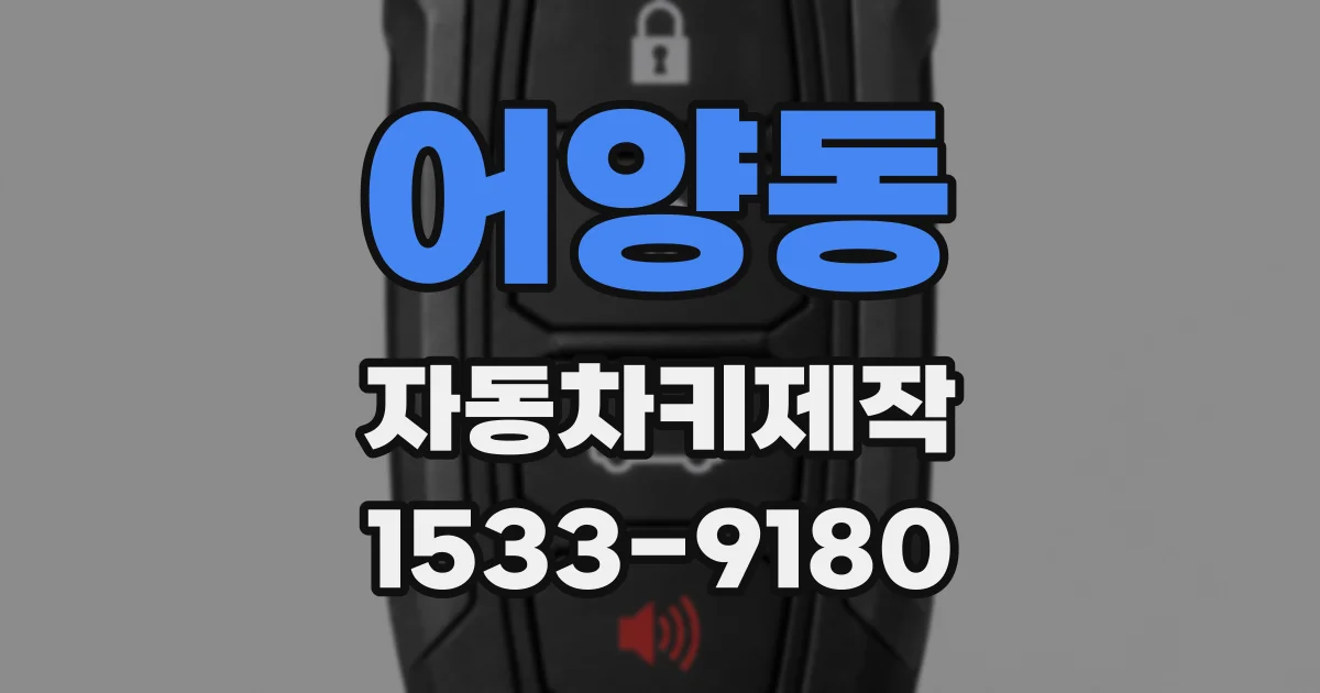 어양동 자동차키제작