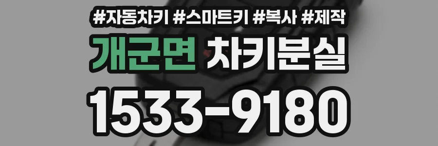 개군면 차키분실