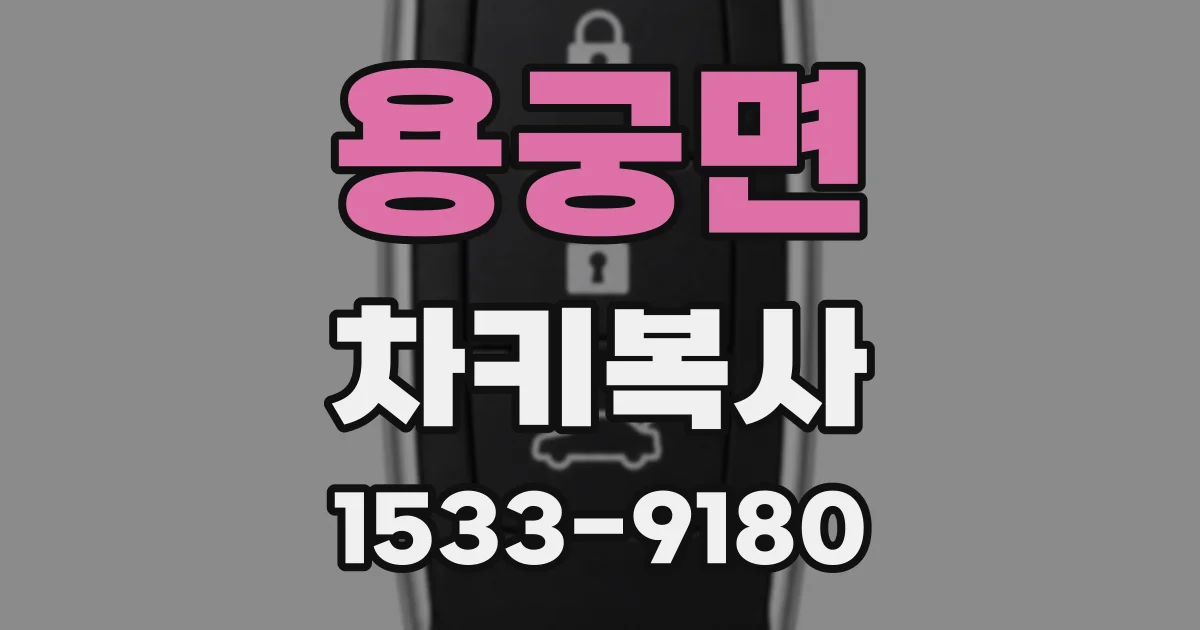 용궁면 차키복사