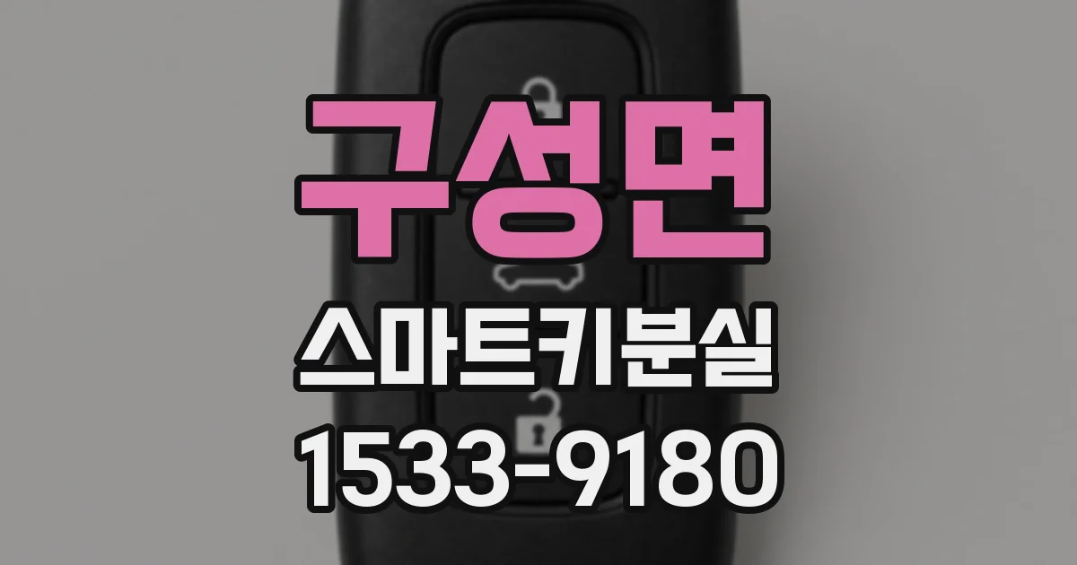 구성면 스마트키분실