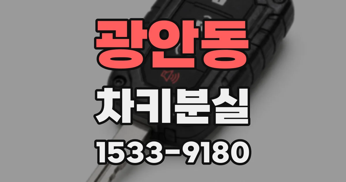 광안동 차키분실