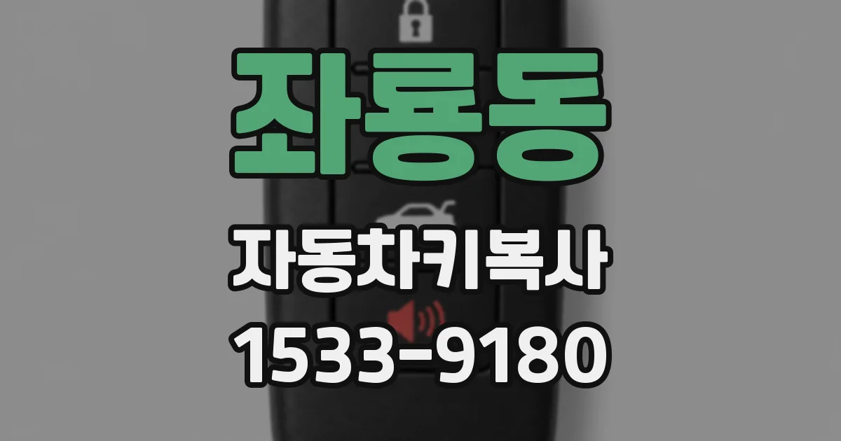 좌룡동 자동차키복사