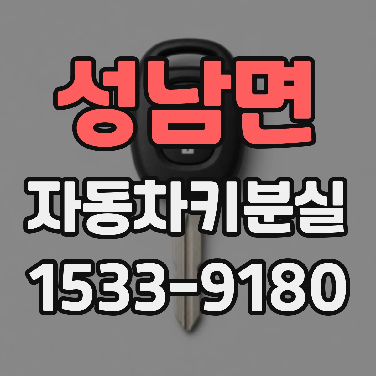 성남면 자동차키분실