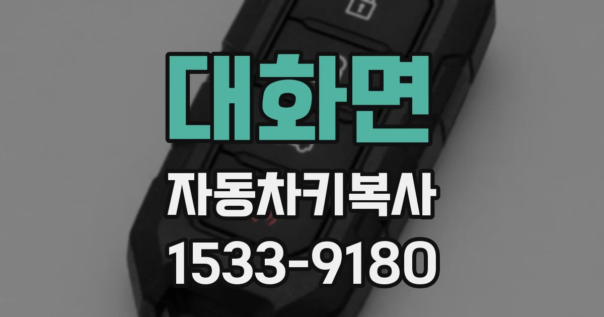 대화면 자동차키복사