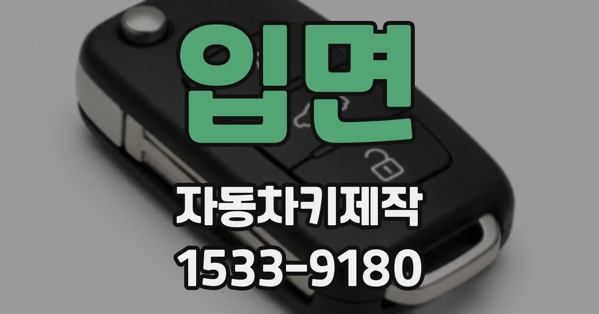 입면 자동차키제작